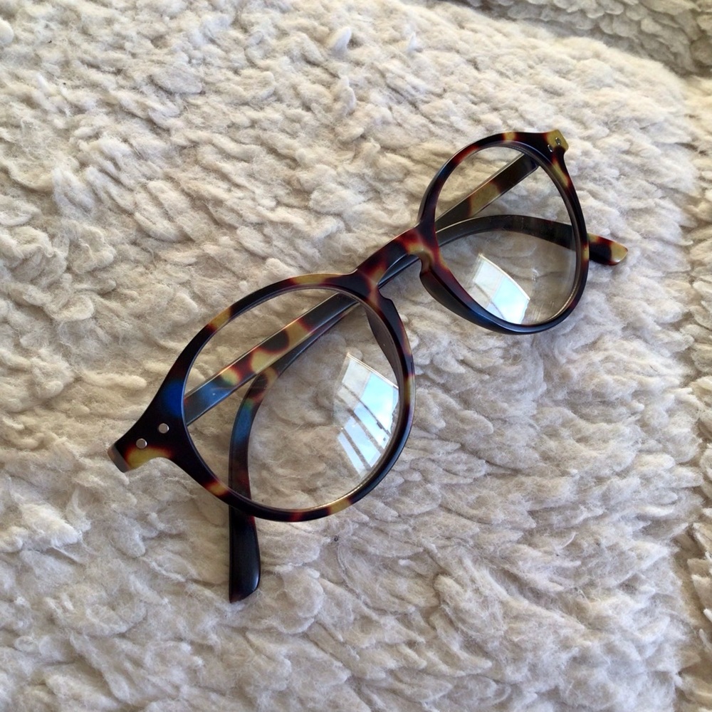 Nameless Psychedelic Tortoise Frame Eyeglasses - Bold Color Mix